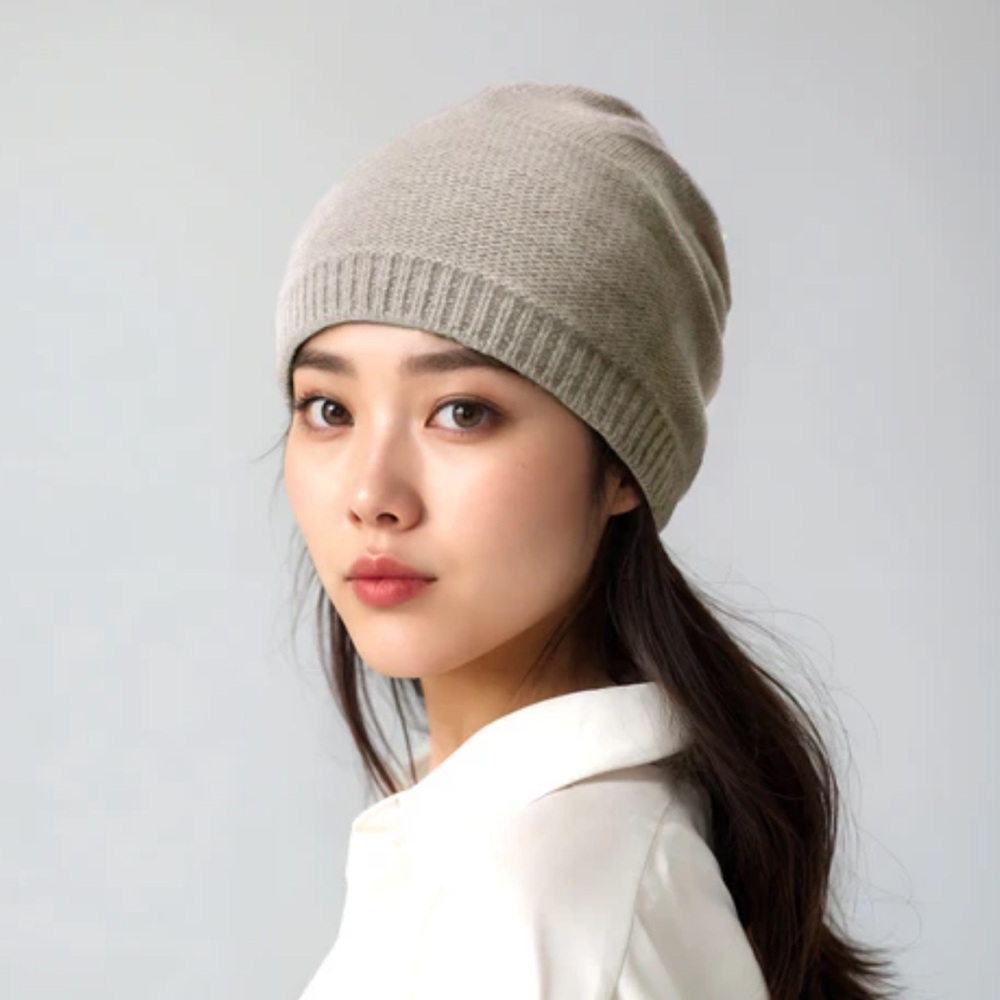 PORTOLANO LADIES CASHMERE SLOUCHY HAT